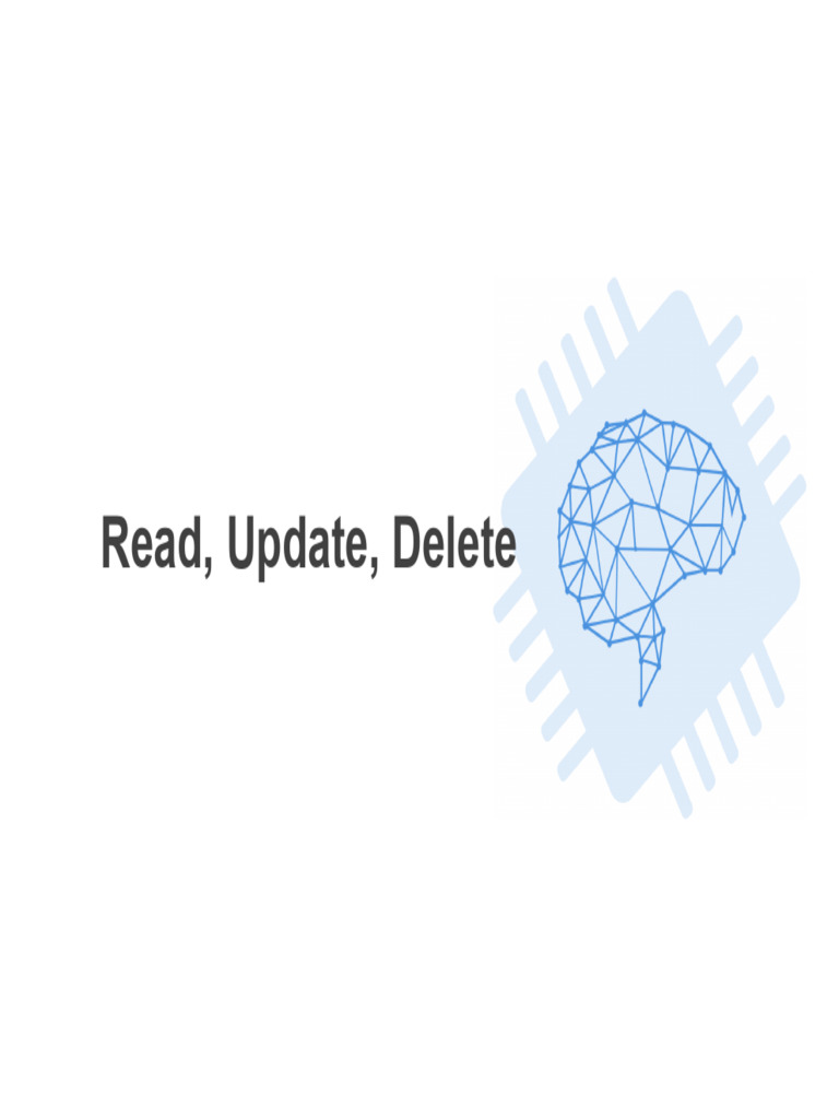 CRUD (Read, Upadate, Delete) | PDF