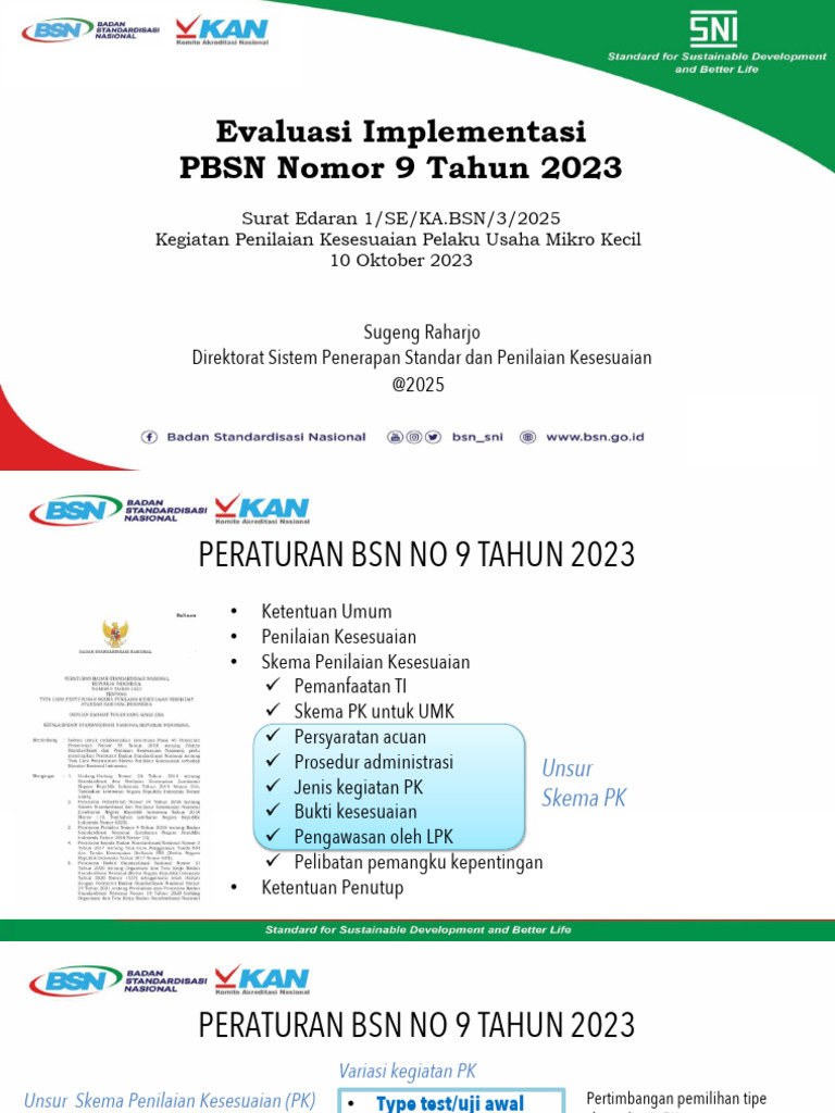 Evaluasi PBSN No 9 Tahun 2023 untuk UMK | PDF