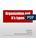 Organization and The Different Types