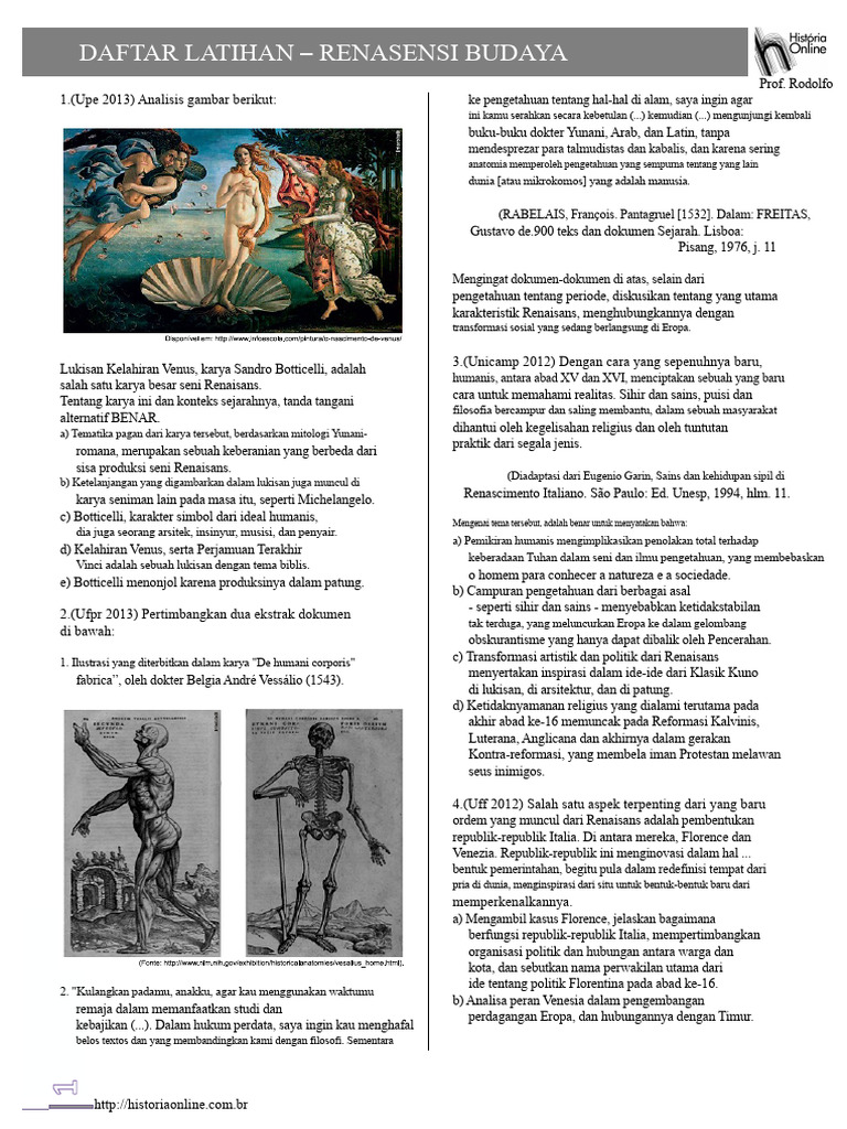 Karakteristik dan Transformasi Renaisans | PDF