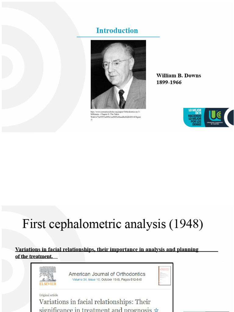 Cephalometric Analysis of Downs | PDF | Orthodontics | Dentistry Branches