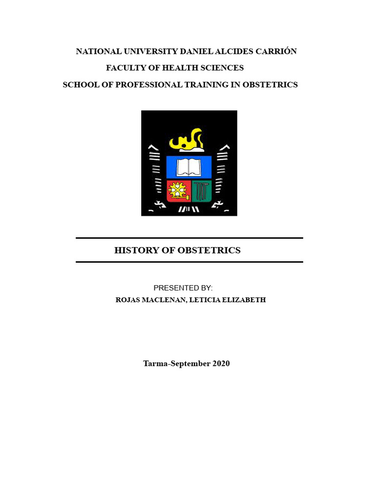 History of Obstetrics Overview | PDF | Obstetrics | Caesarean Section