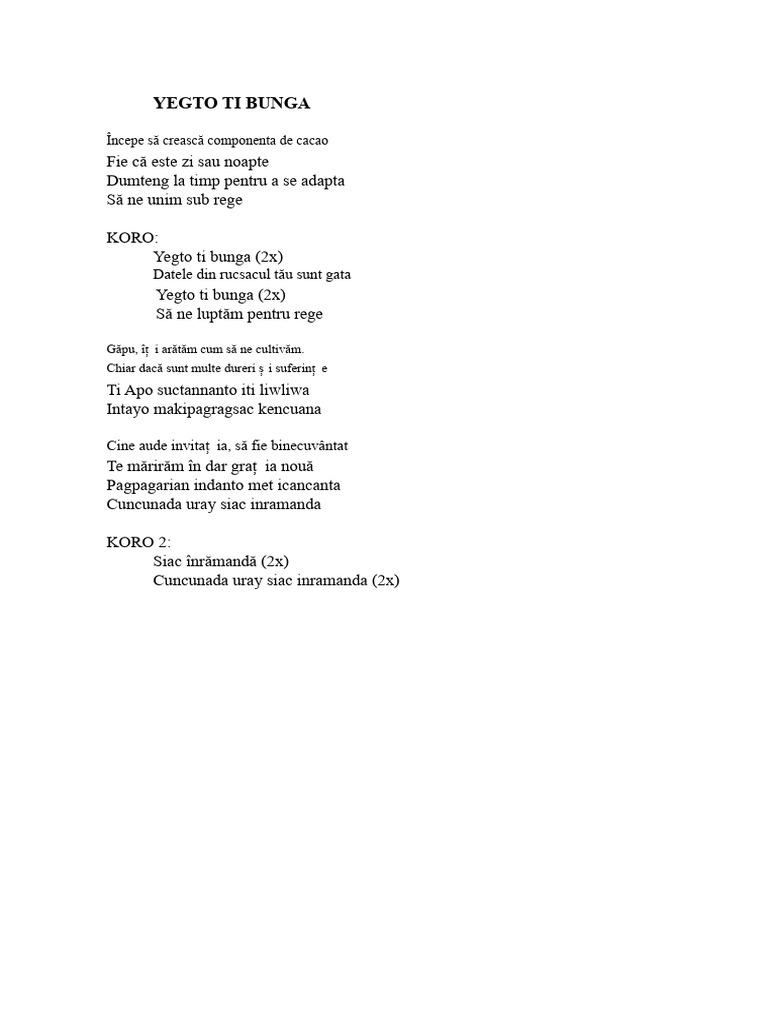 Cântare de Lauda | PDF
