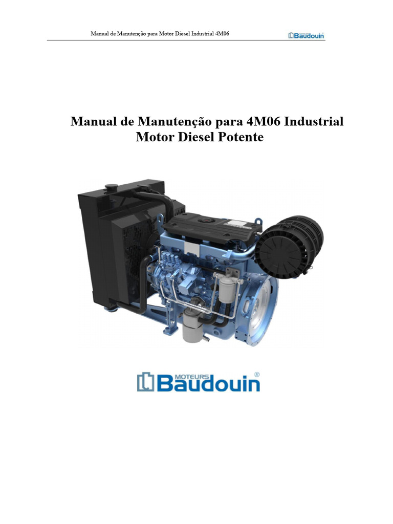Manual de Manutenção Motor Diesel 4M06 | PDF | Óleo de motor | Motores