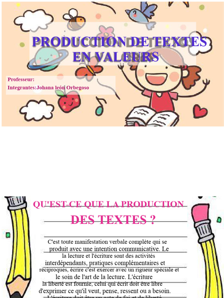 Guide de Production de Textes Écrits | PDF | Apprentissage