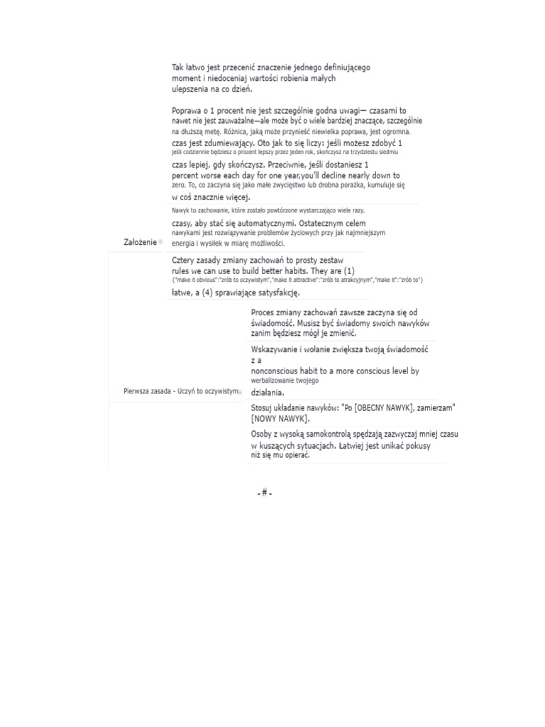 Atomowe Nawyki Autorstwa Jamesa Cleara | PDF