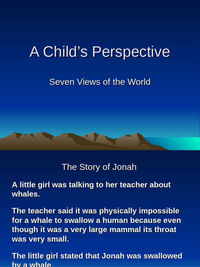 A Child's Perspective | PDF | Jonah | Ten Commandments