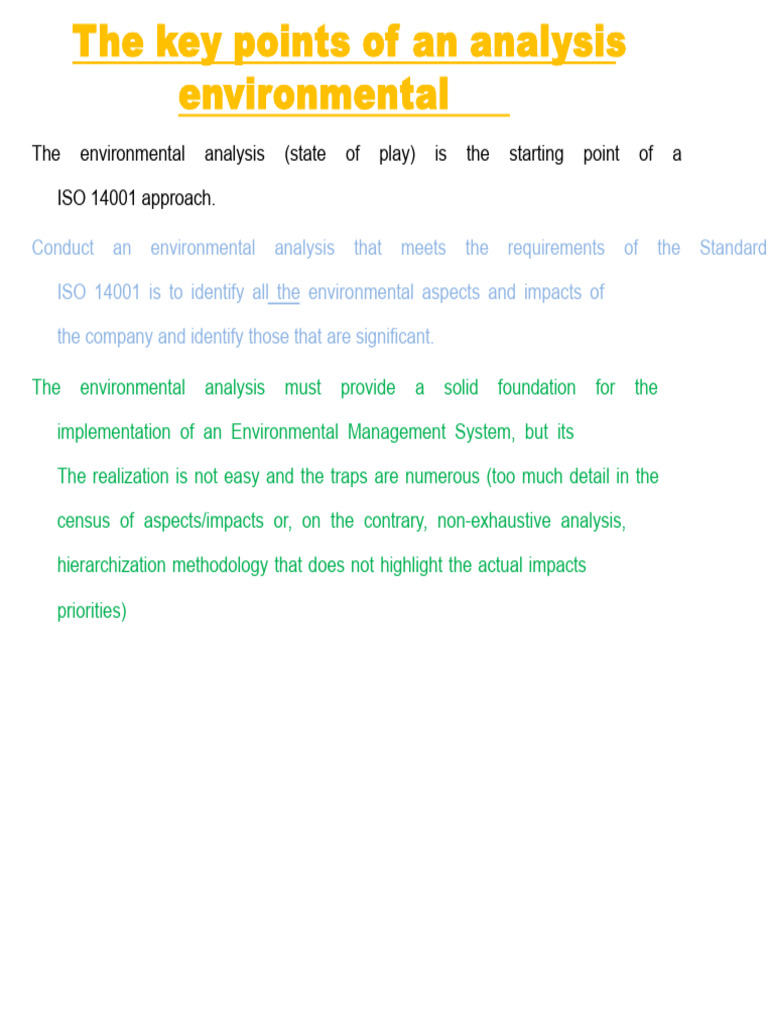 Environmental Analysis for ISO 14001 Compliance | PDF | Natural Environment