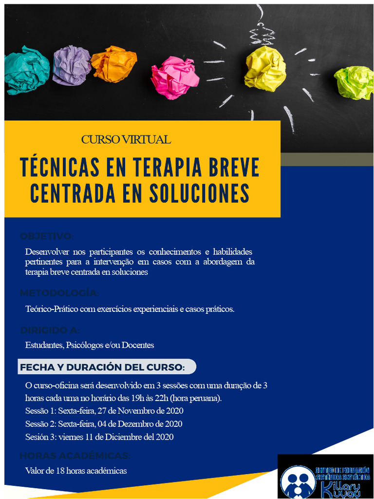 Curso de Terapia Breve Online | PDF