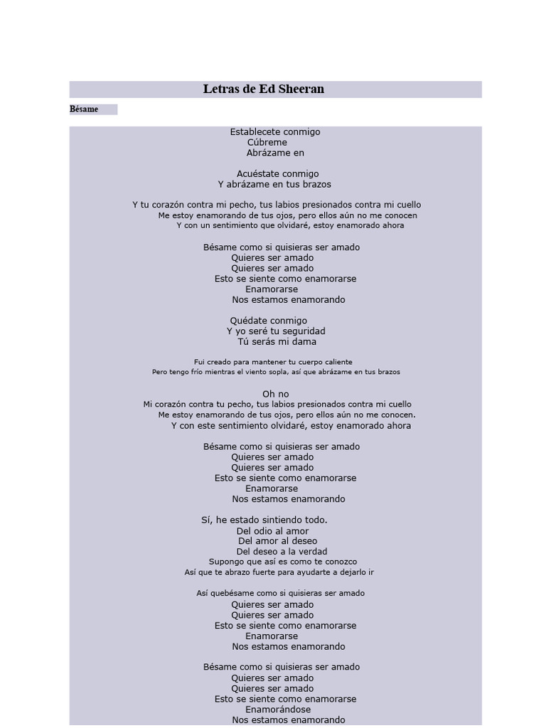 Letras de 