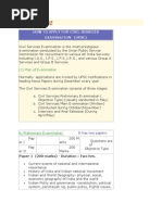 How To Apply For Civil Services Examination