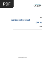 Quick Guide to Service Entry Sheets | PDF | Business Documents | Accounting