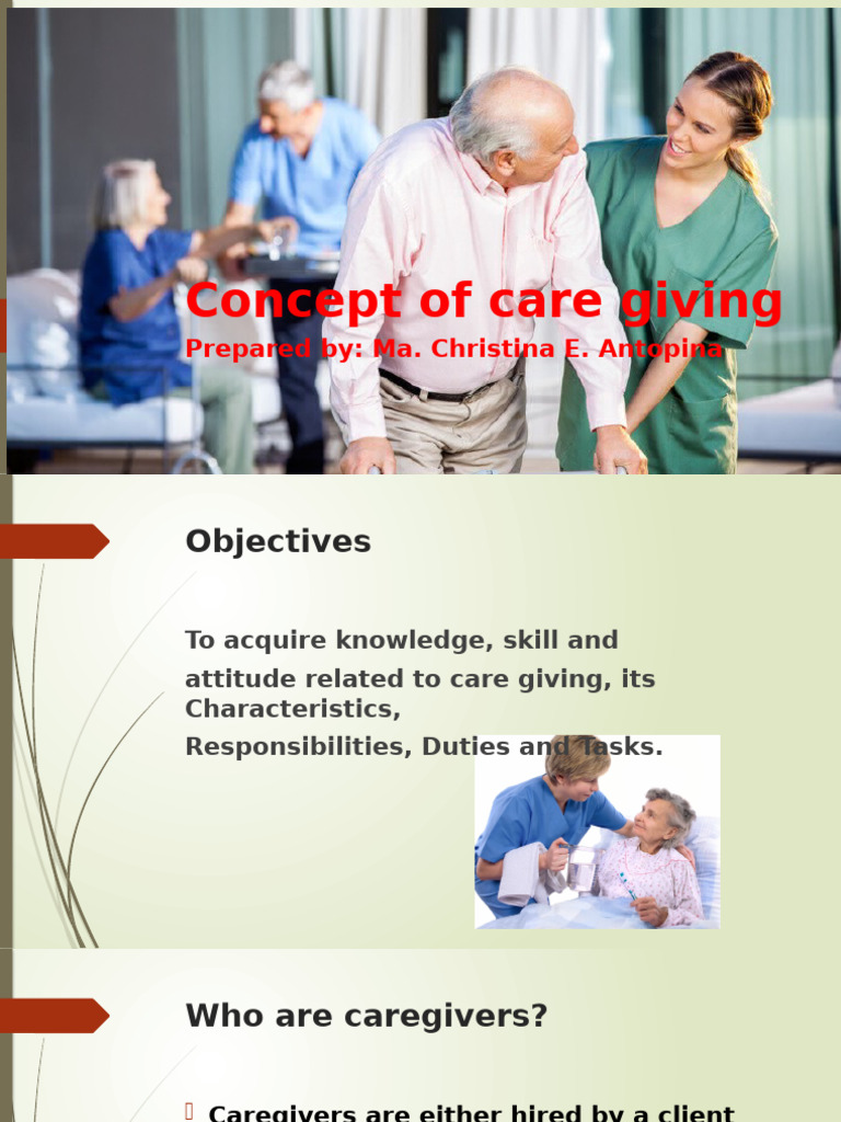 Understanding Caregiving Roles and Skills | PDF | Caregiver | Health Care