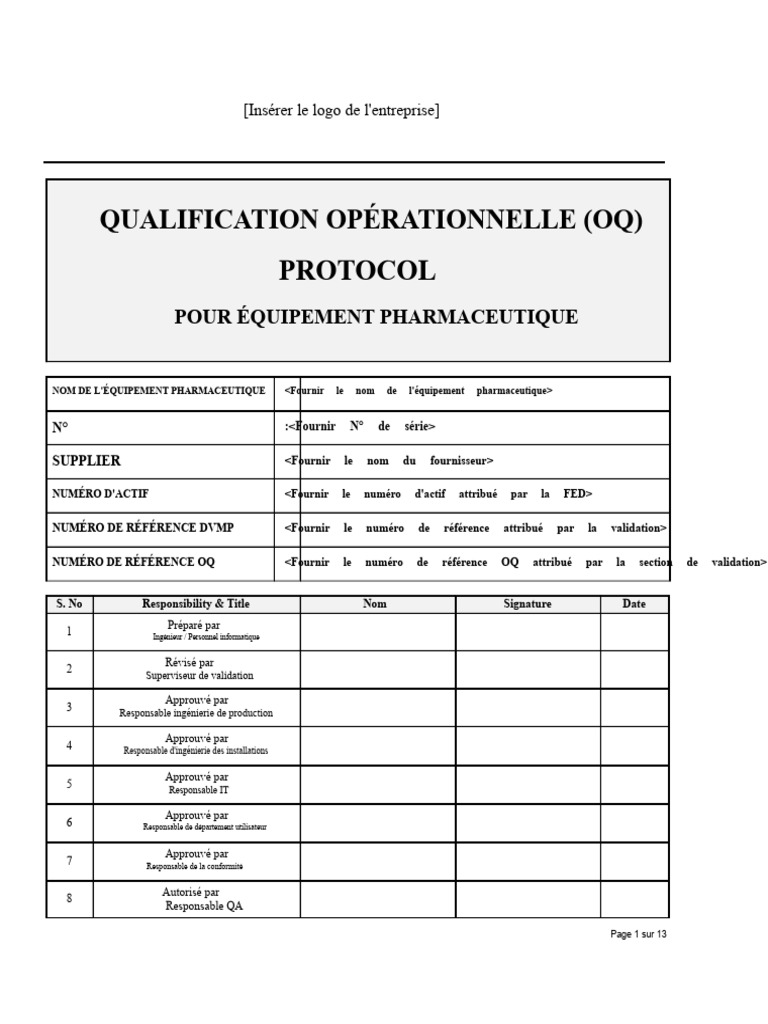 Protocole de Qualification Opérationnelle | PDF | Informatique