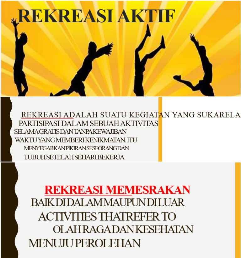 Panduan Rekreasi Aktif dan Sehat | PDF