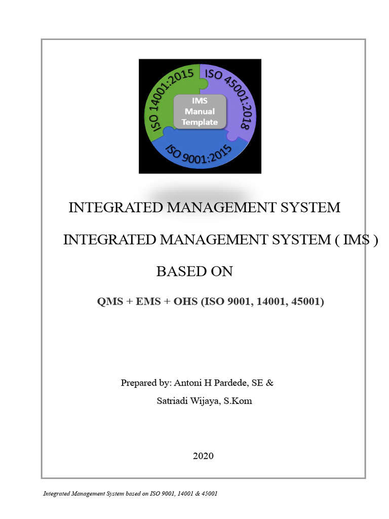 Integrated Management System Overview | PDF | Risk | Verification And ...