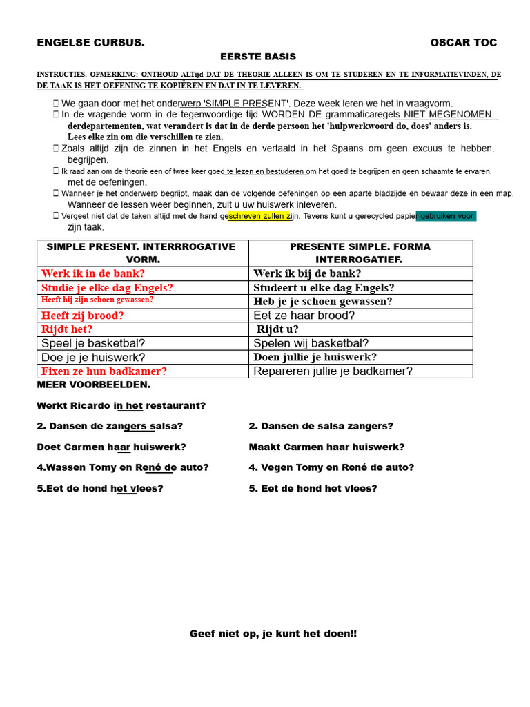 Basis Engels | PDF