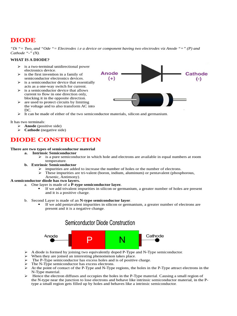 Understanding Diodes: Types and Functions | PDF | Diode | P–N Junction