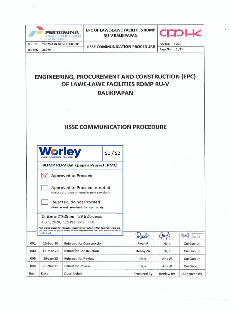110 GPP GHX 00005 001 HSSE Communication Procedure (Approved) | PDF ...