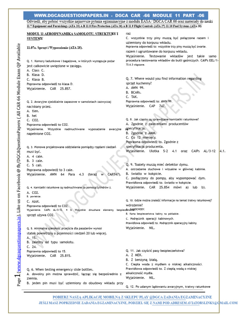 Moduł 11 Część 06 DGCA | PDF
