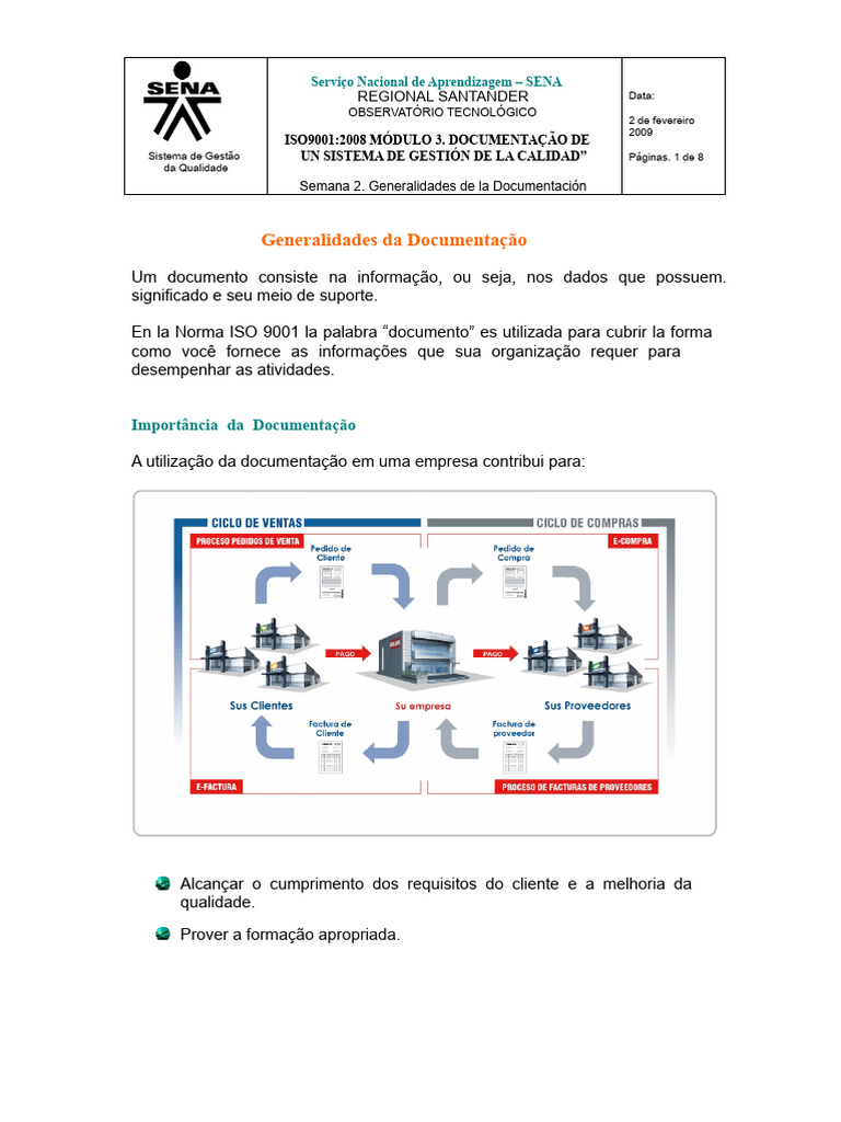 Documentação no Sistema de Gestão da Qualidade | PDF | Gestão de ...