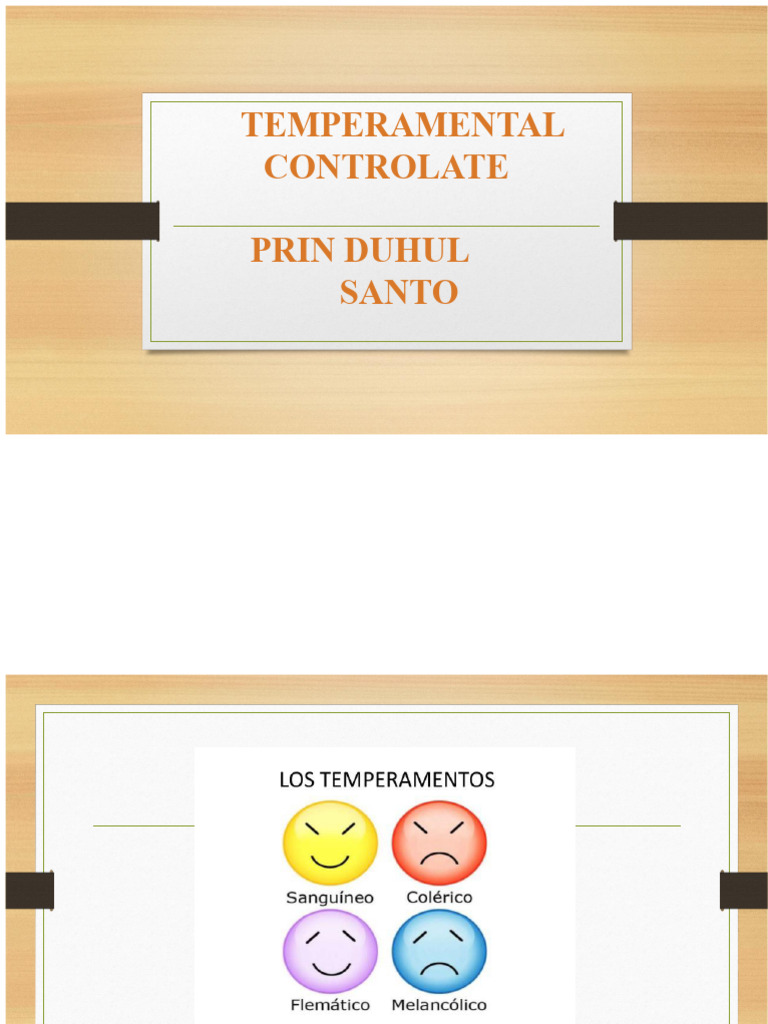 Temperamente Controlate de Duhul Sfânt | PDF