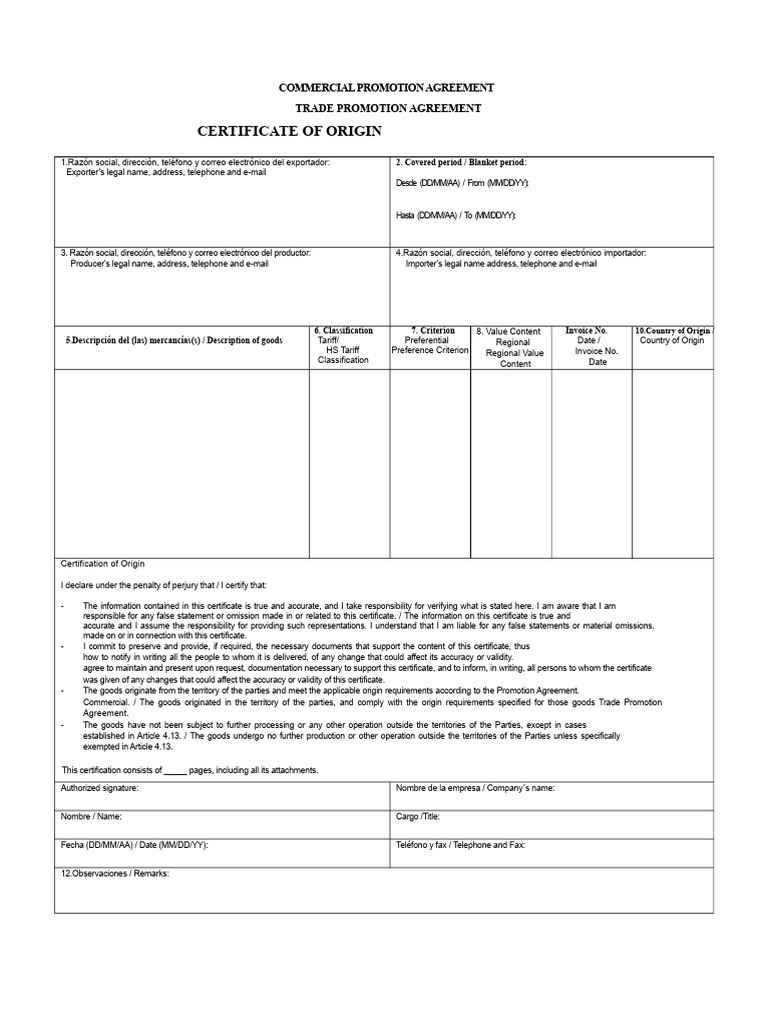 Tariff Changes and COO Guidelines | PDF | International Trade | Trade