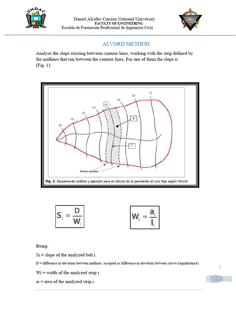 Average Slope Calculation in Watersheds | PDF | Contour Line | Drainage ...