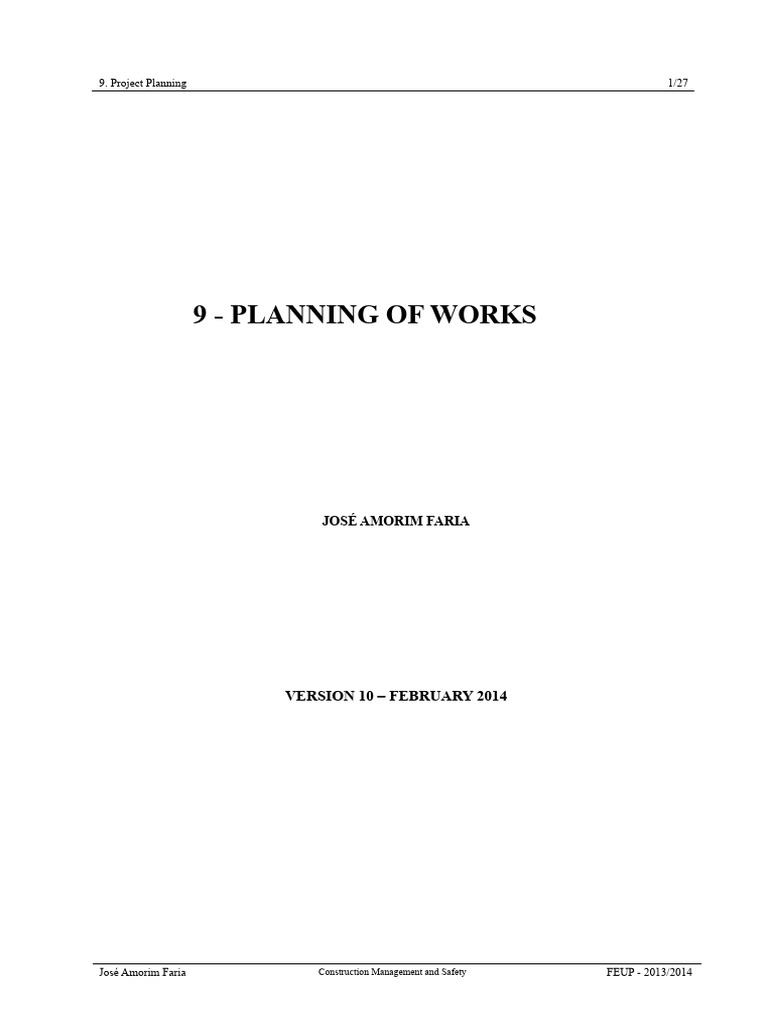 Construction Project Planning Guide | PDF