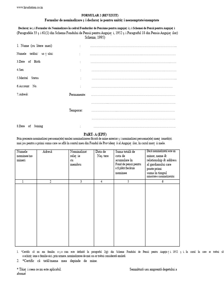 Formular 2 | PDF