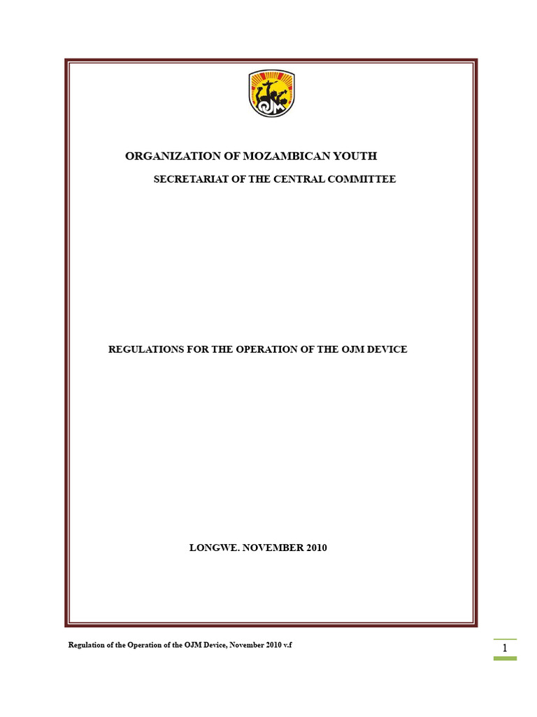Regulation of The Operation of The Ojm-2 Device | PDF | Salary