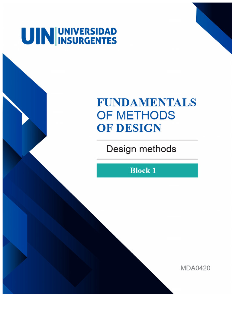 Fundamentals of Design Methods Overview | PDF | Methodology | Design