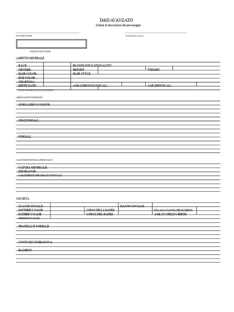Foglio Completo | PDF