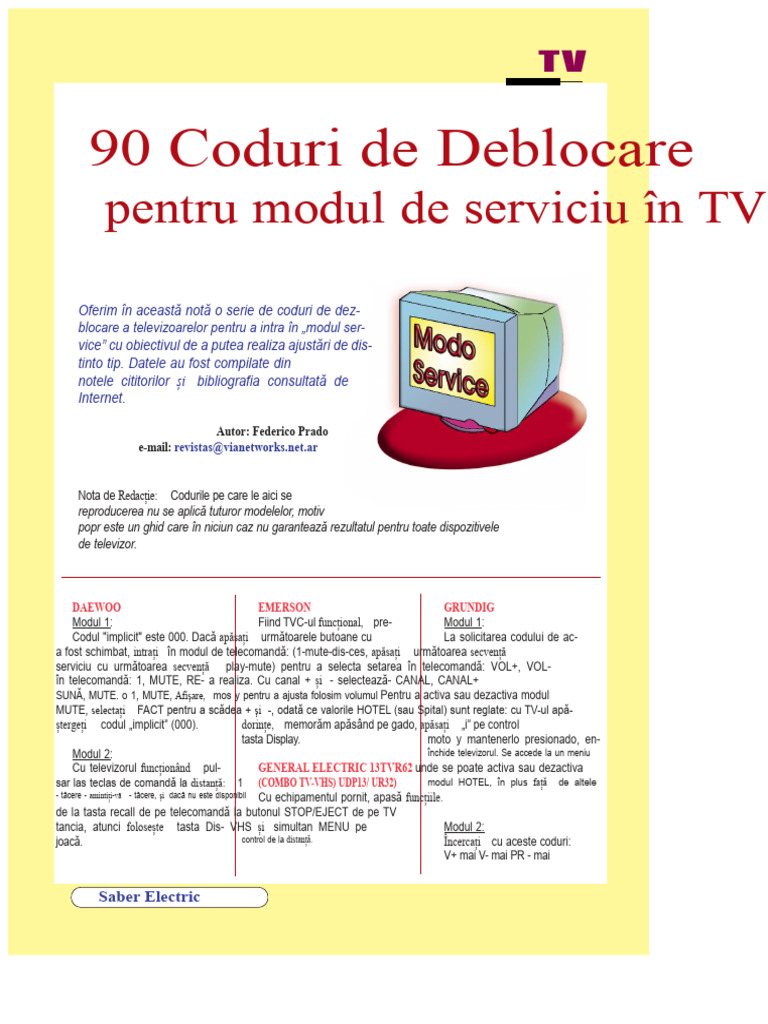 90 Coduri de Deblocare | PDF