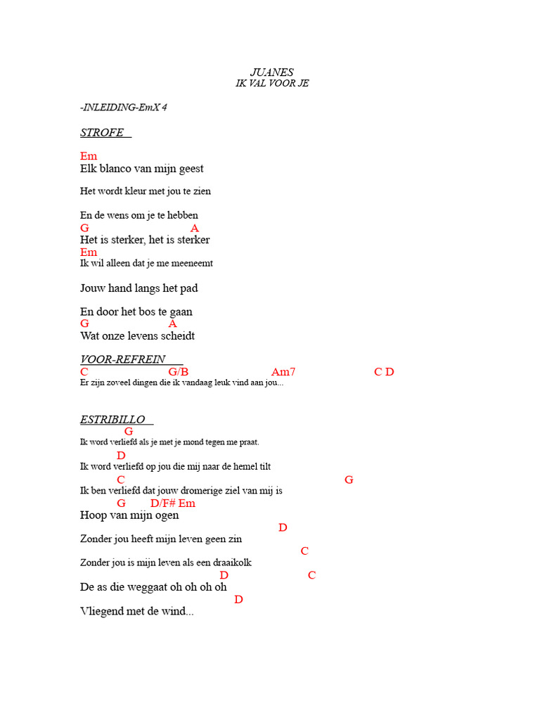 JUANES-Me Enamora (Akkoorden) | PDF