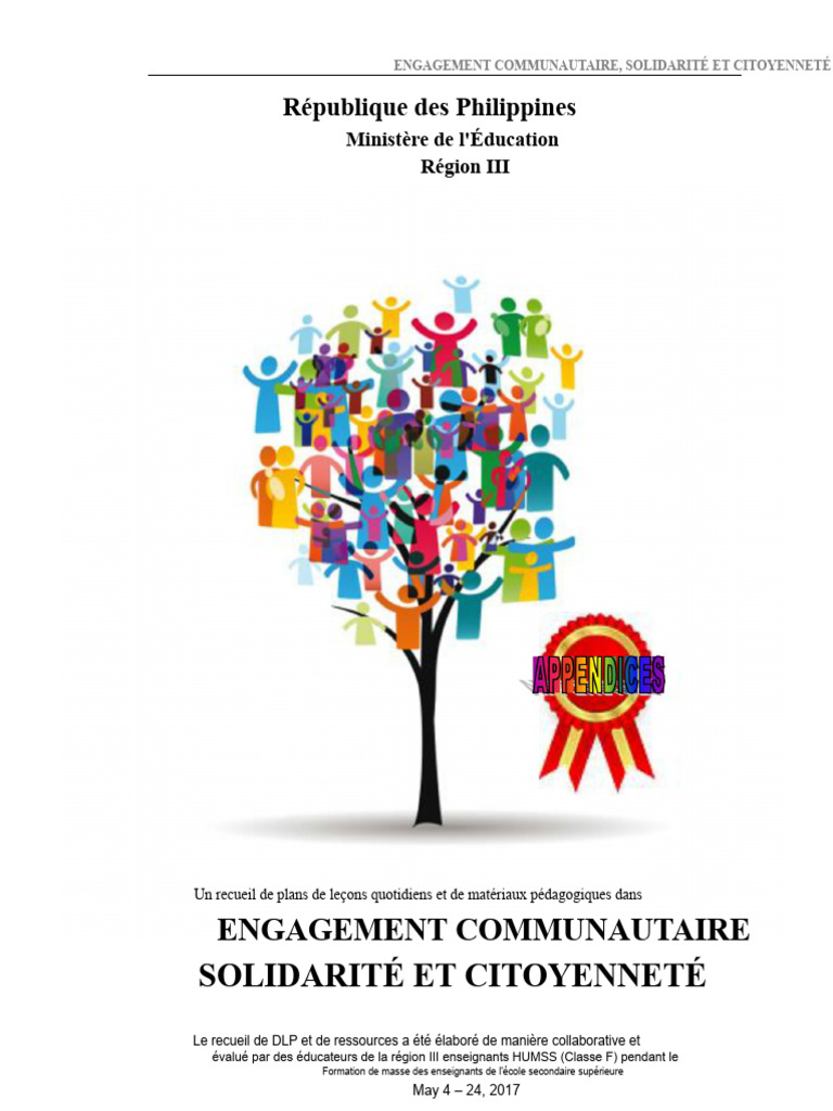 Plans de leçons sur l'engagement citoyen | PDF | Enseignants | Communauté