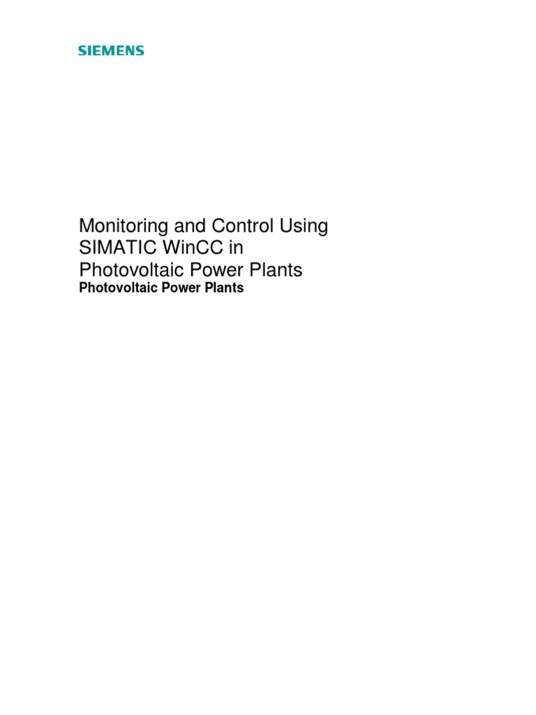 SCADA Monitoring for Solar Power Plants | PDF | Photovoltaic System ...