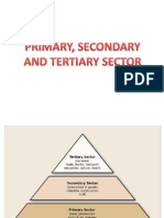 Primary, Secondary and Tertiary Sector