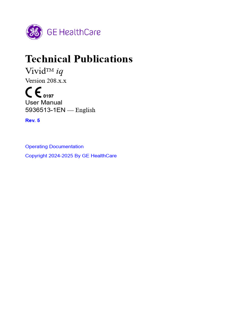 Vivid iq Ultrasound User Manual | PDF | International Electrotechnical ...