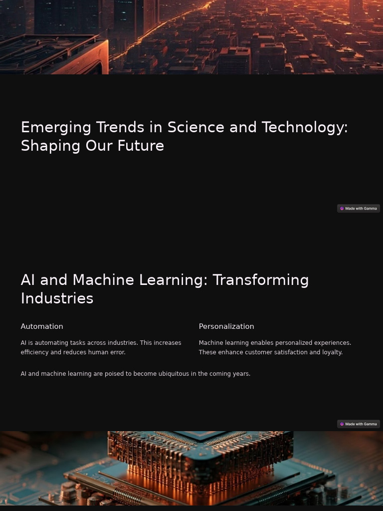 Emerging Trends in Science and Technology Shaping Our Future | PDF ...