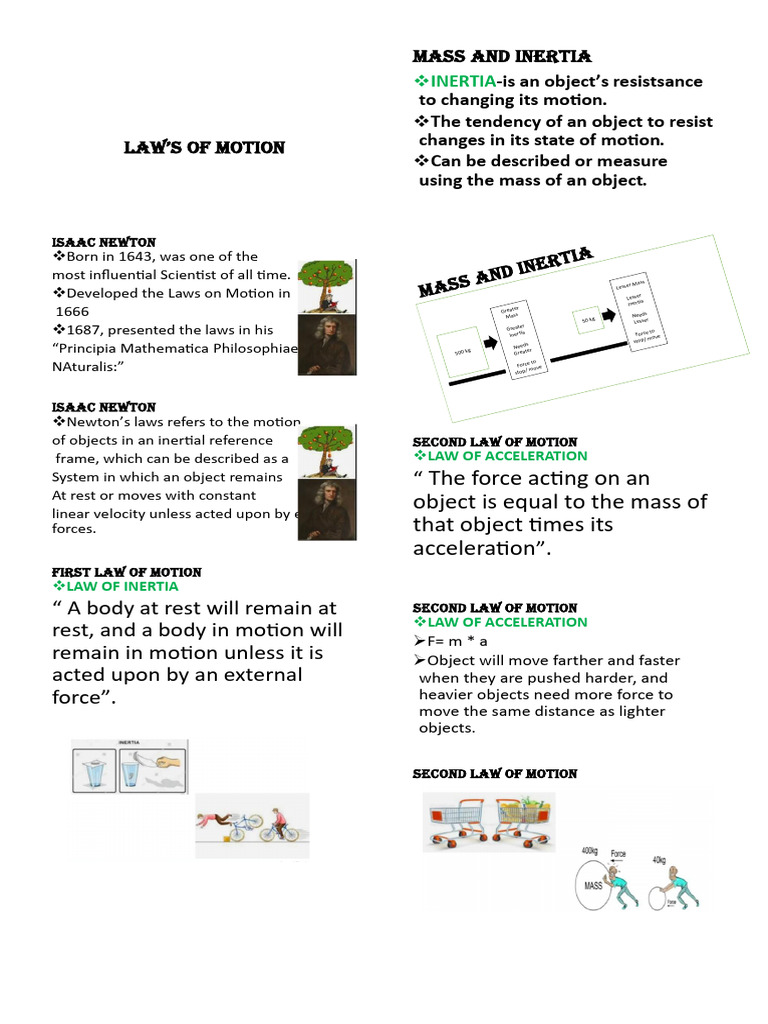 Laws of Motion Word | PDF