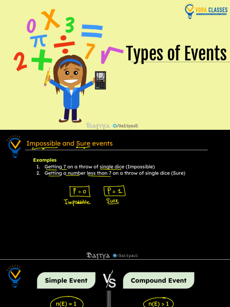 Understanding Types of Probability Events | PDF | Applied Mathematics ...