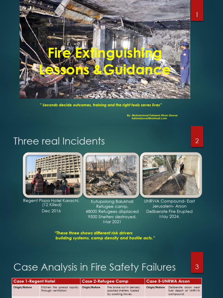 Fire Safety Lessons from Real Incidents | PDF | Fires | Fire Safety