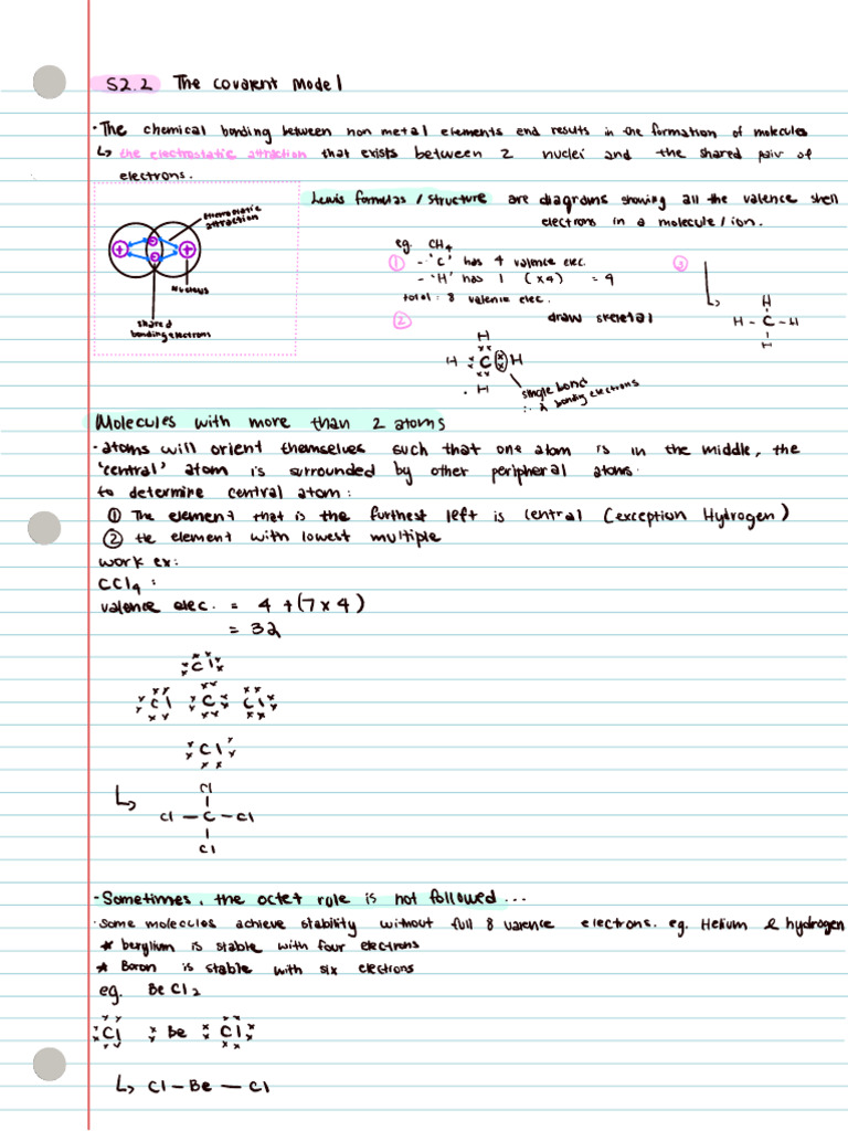 Covalent Bond Notes | PDF