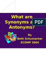 PPT - Synonyms and Antonyms PowerPoint Presentation, free download