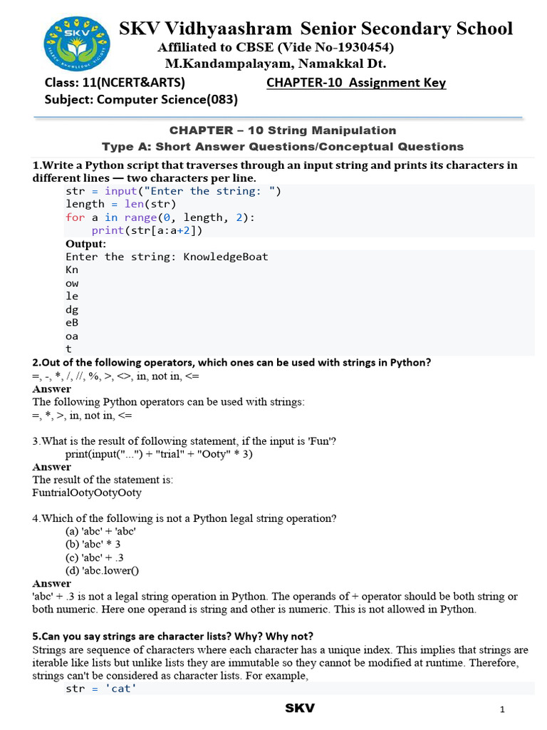 Validate Integer Strings in Python | PDF | String (Computer Science ...