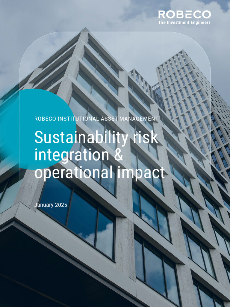 Sustainability Risk Integration Overview | PDF | Risk | Sustainability