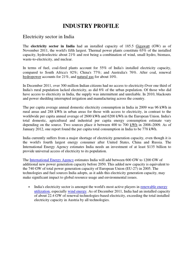 India Electricity Sector Overview 2023 | PDF | Nuclear Power | Natural Gas