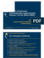 Part-M: Continuing Airworthiness Requirements (Annex I To EC 2042/2003)