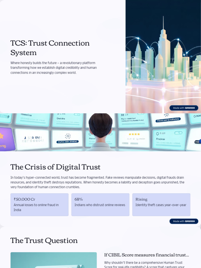 TCS: Revolutionizing Digital Trust | PDF | Reputation | Credibility